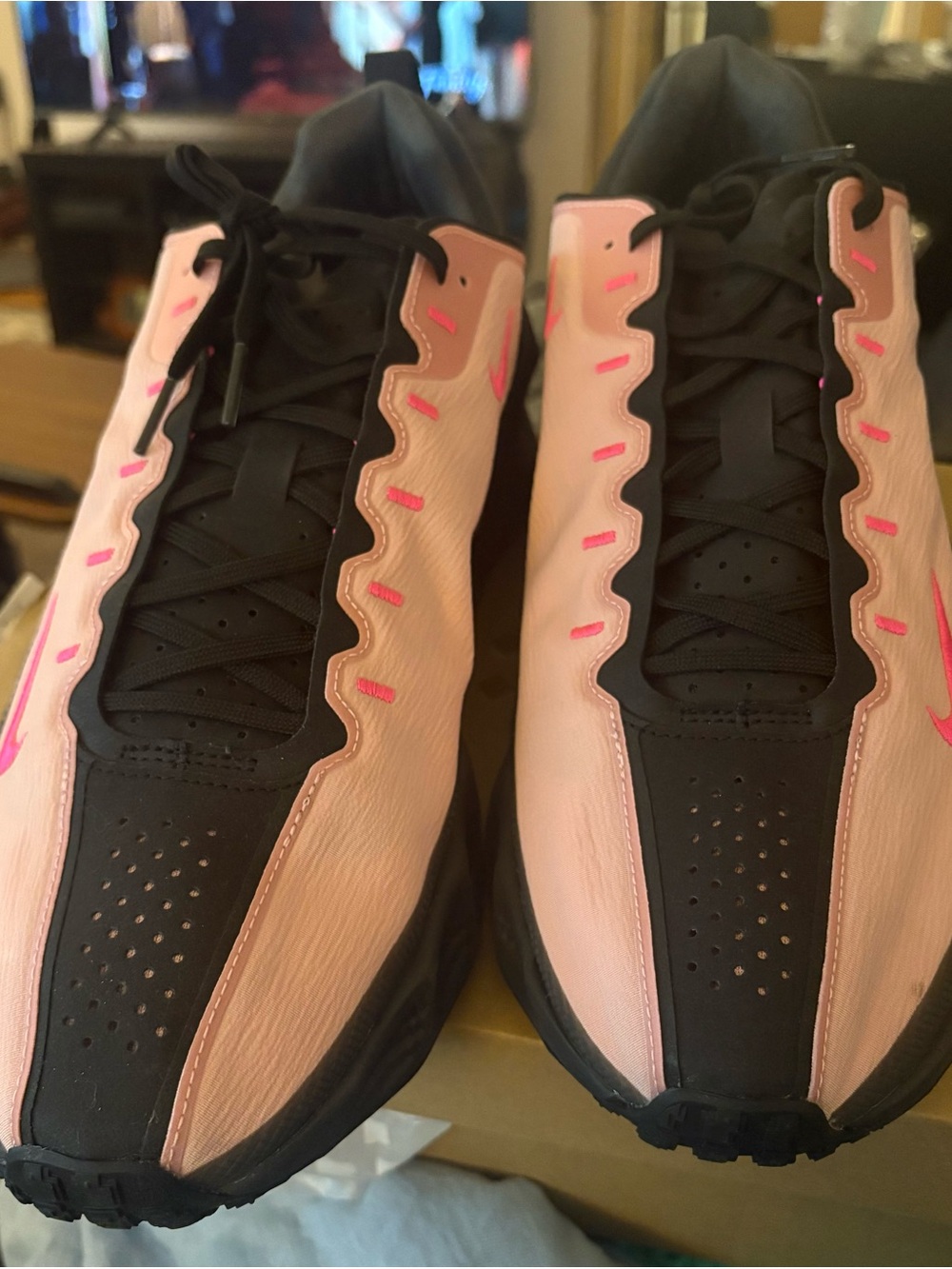 Nike Black and Pink Men’s Athletic Sneakers